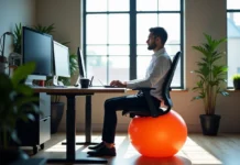 Comment un ballon gonflable peut améliorer votre posture au travail