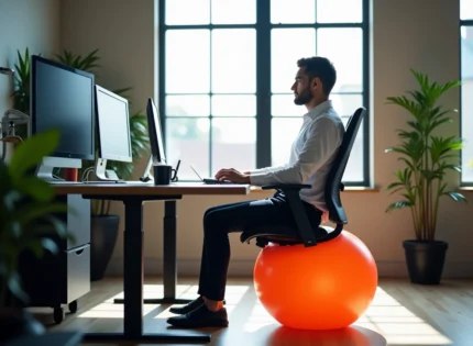 Comment un ballon gonflable peut améliorer votre posture au travail